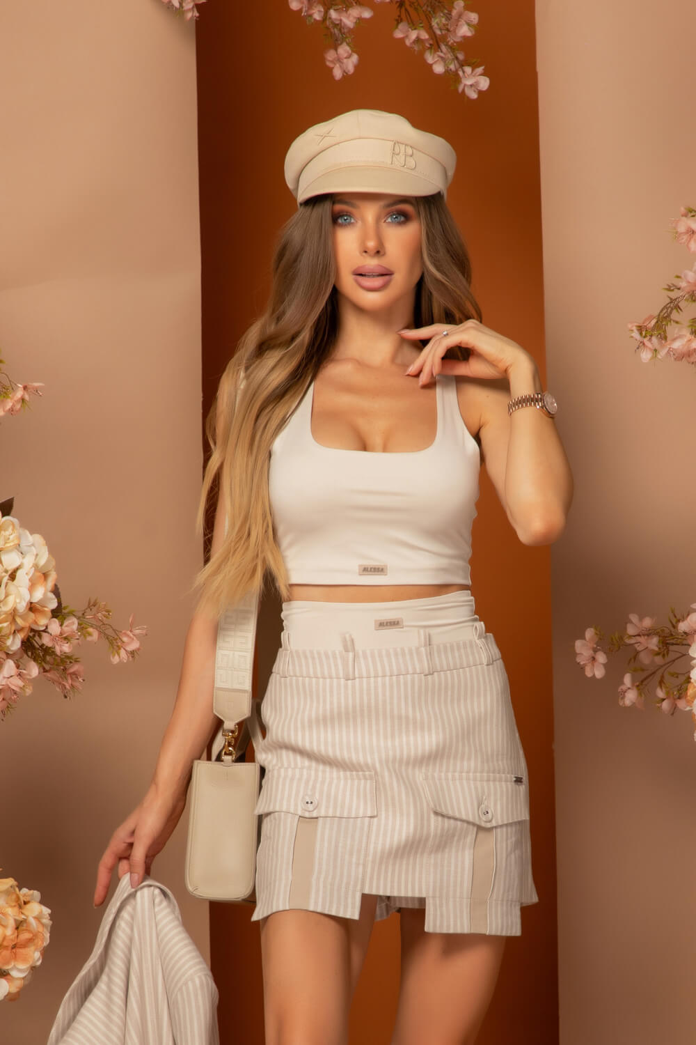Viral Look Кроп-Топ - Soft Beige - Изображение 19