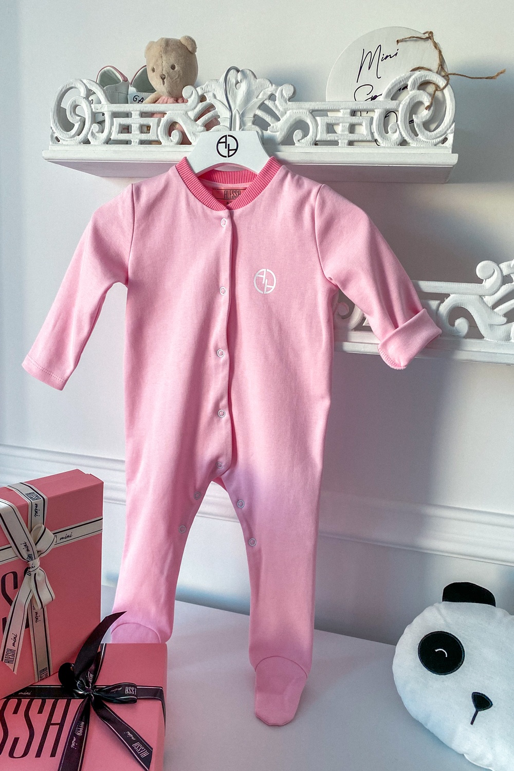 Alessa Mini Special One ромпър с копчета - pink - Изображение 5