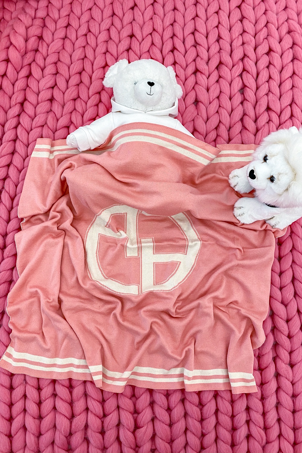 Alessa mini Лого Одеяло От Плетиво - pink - Изображение 8