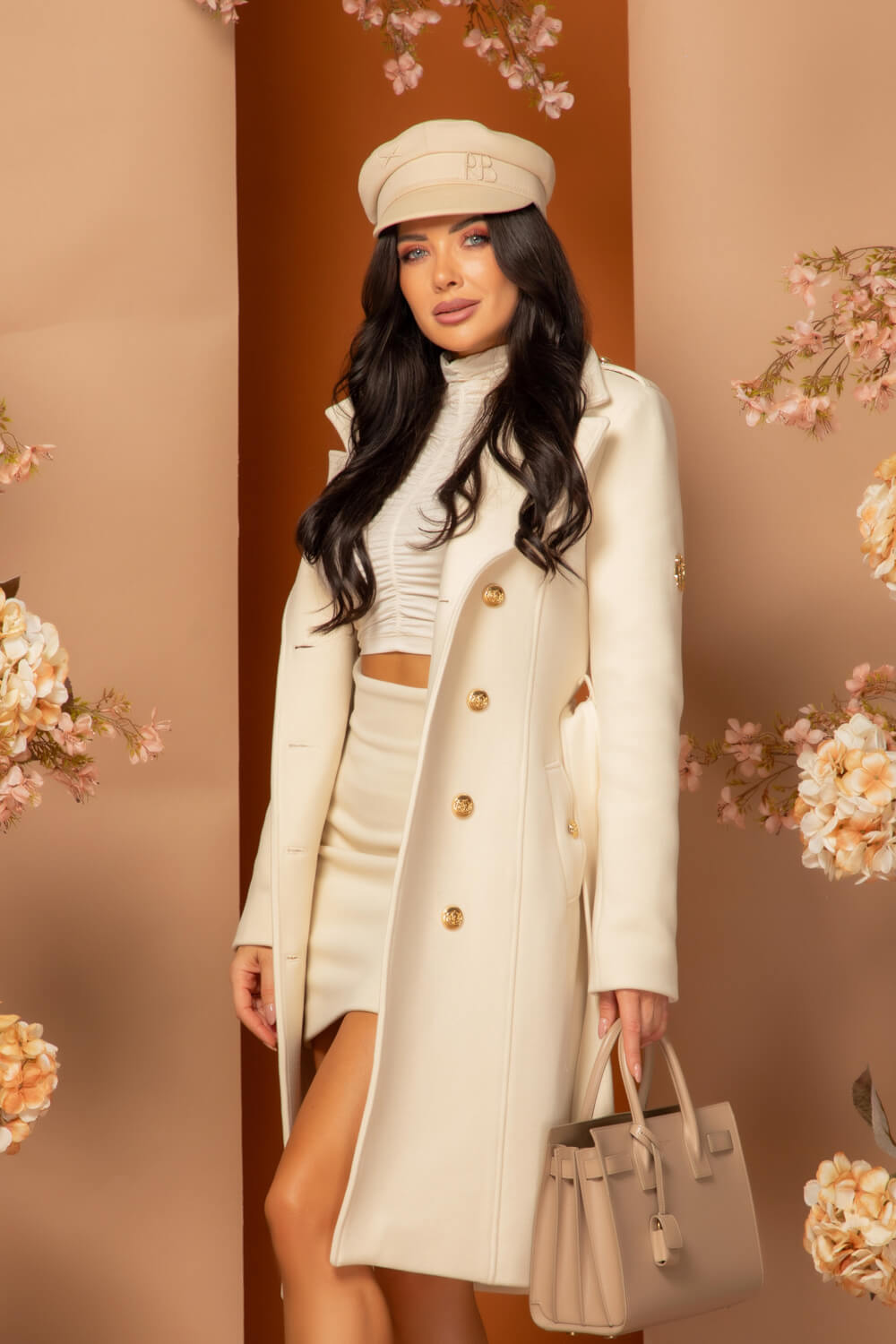 Chic Catch Палто - Ecru - Изображение 19