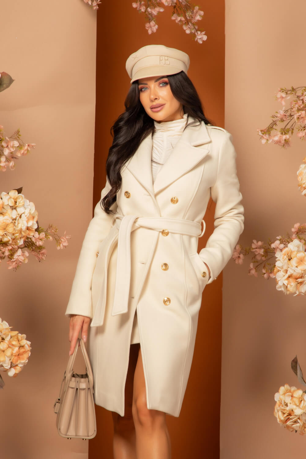 Chic Catch Палто - Ecru - Изображение 18