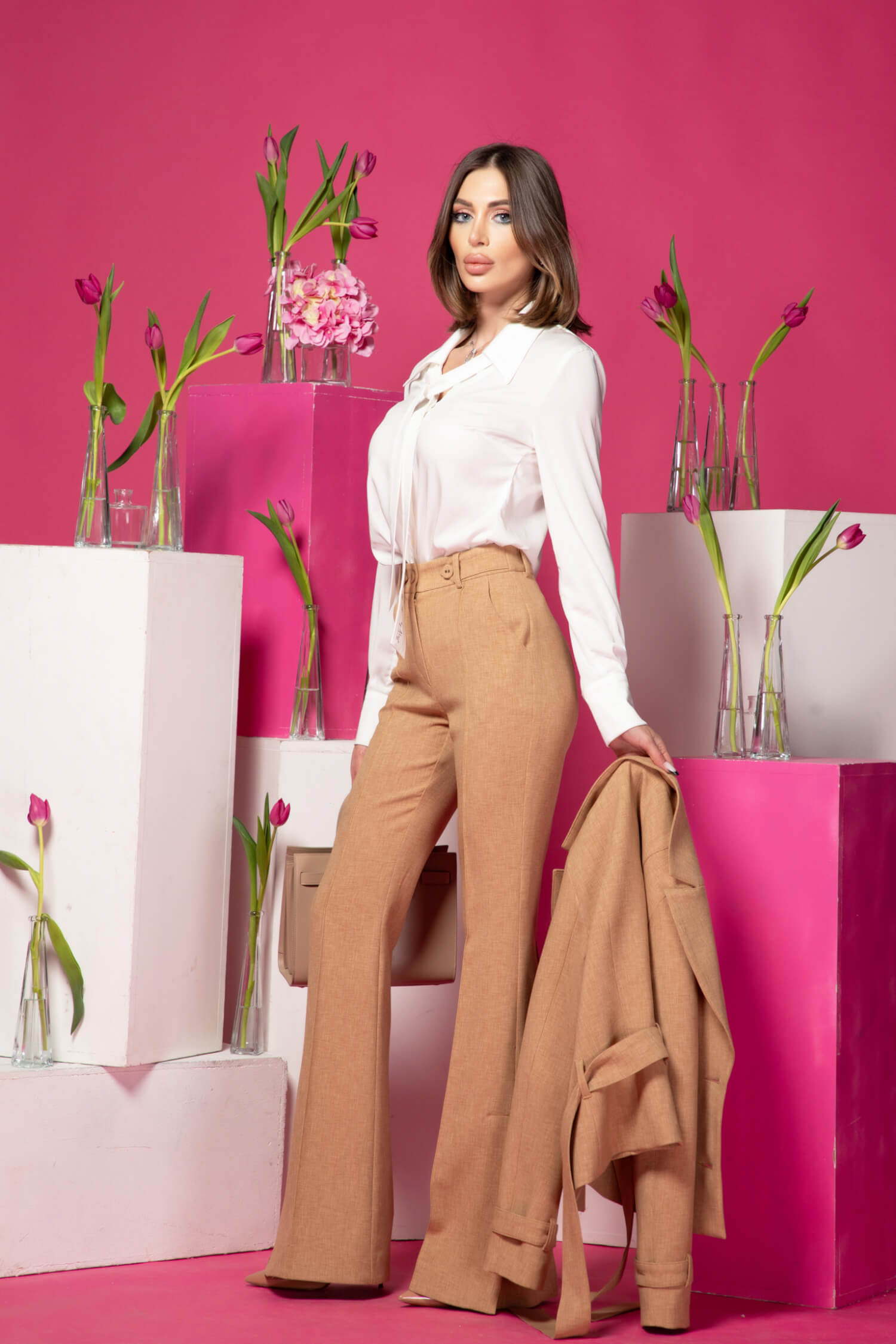 Whispered Elegance Панталон - Mocha - Изображение 19