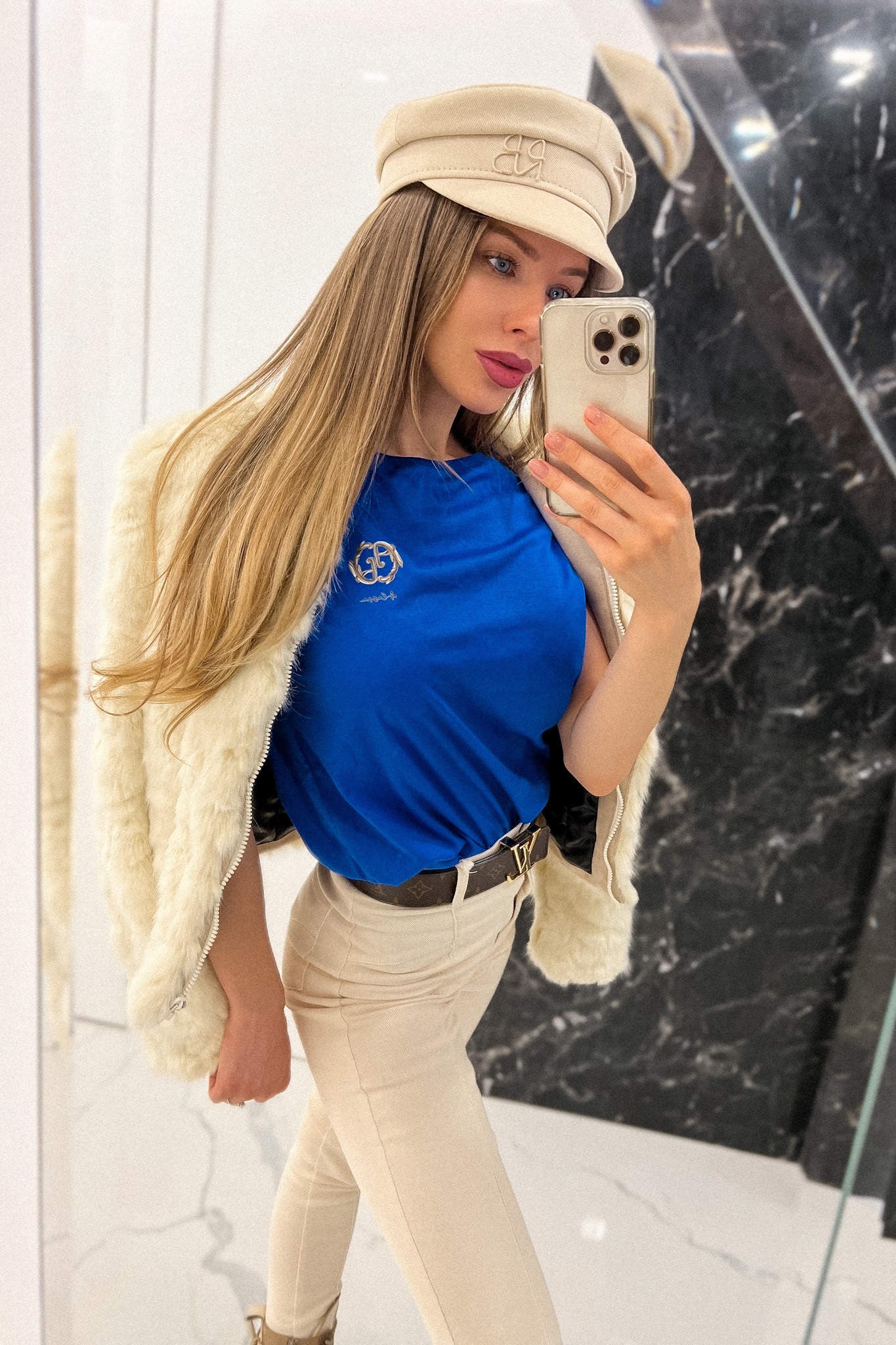 Alessa Rococo Logo T-shirt от Памук - Blue - Изображение 6