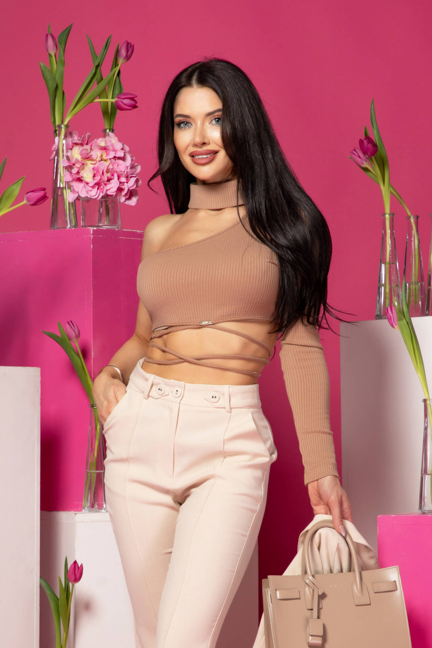 Whispered Elegance Тренч - Soft Beige - Изображение 14