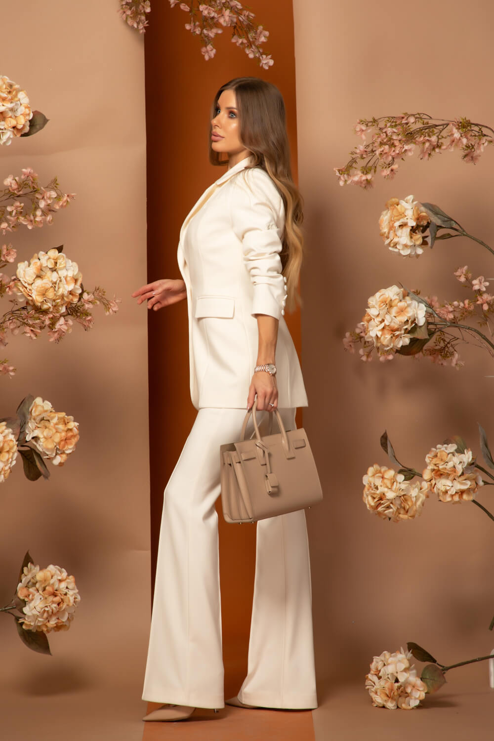 Old money Панталон - Soft Beige - Изображение 25