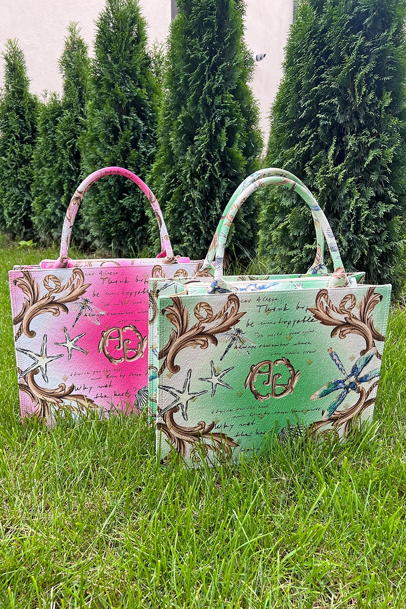 All I Want Is A Yacht Чанта - Green Print - Изображение 6