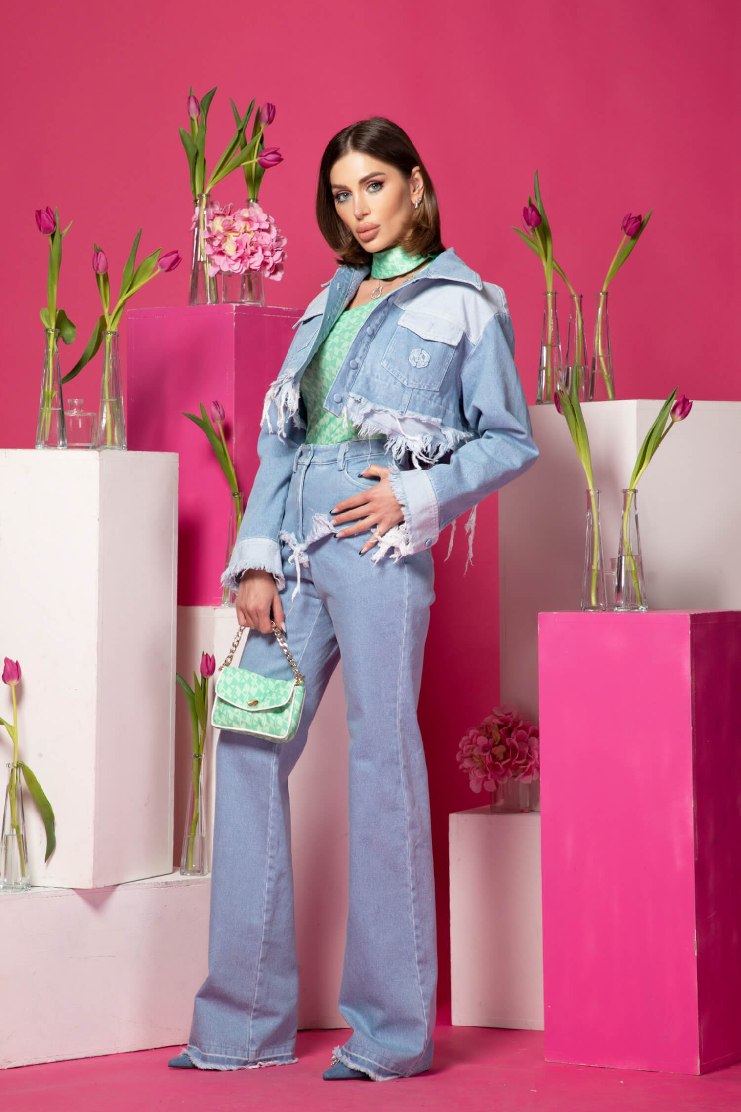 Fierce Femininity Дънки - Light Blue - Изображение 27