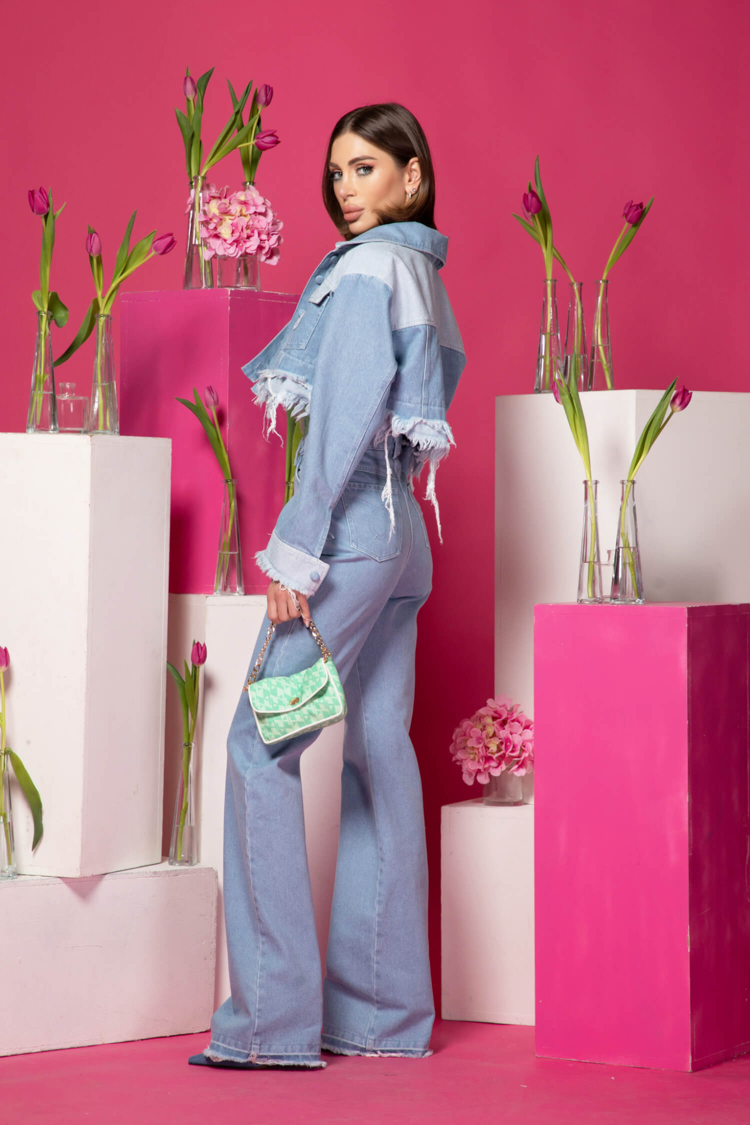 Fierce Femininity Дънки - Light Blue - Изображение 29