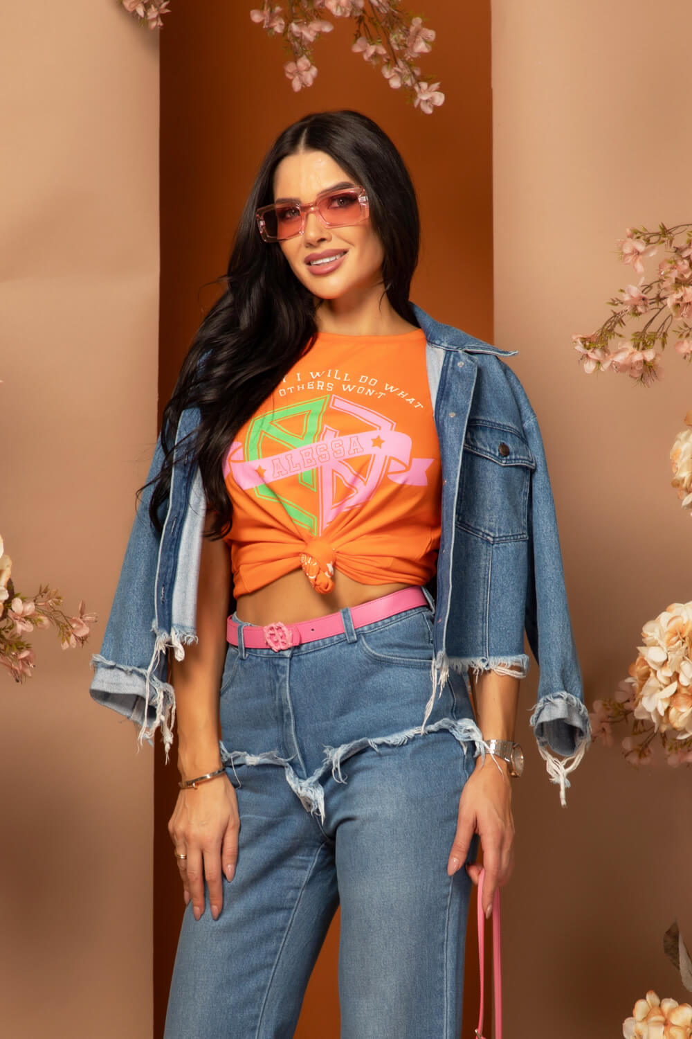 Summer Magic T-Shirt От Памук - Orange - Изображение 18