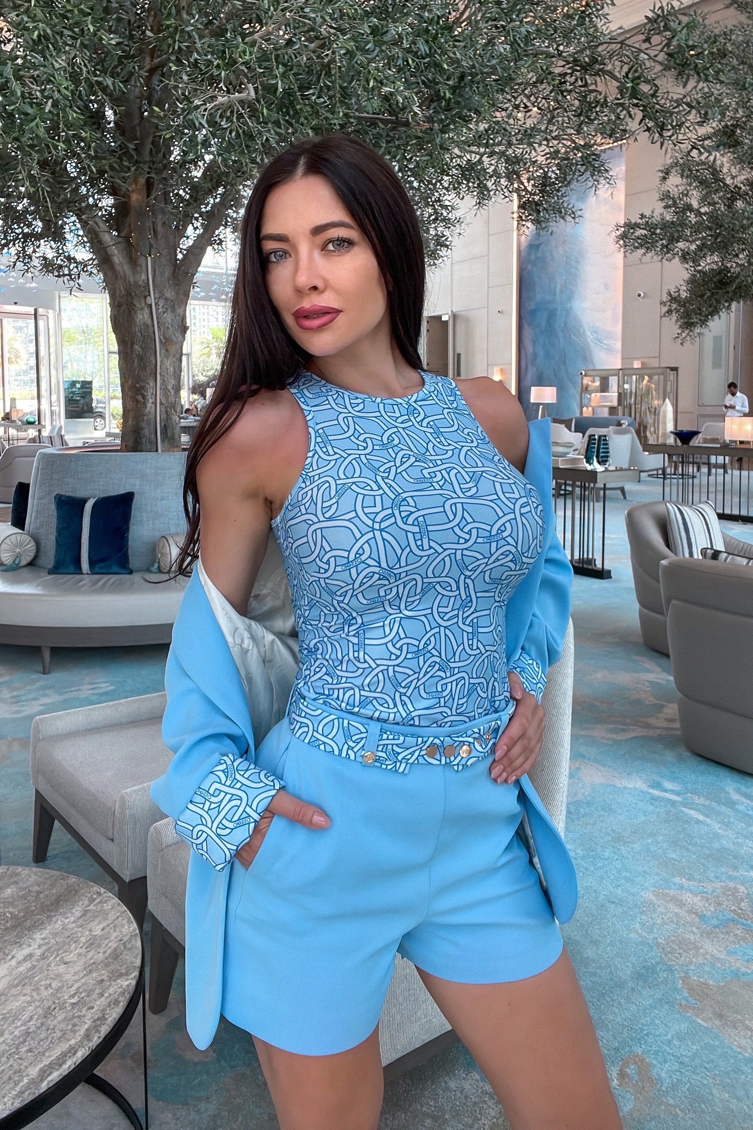 Forever and a Day Къс Панталон - Blue - Изображение 10