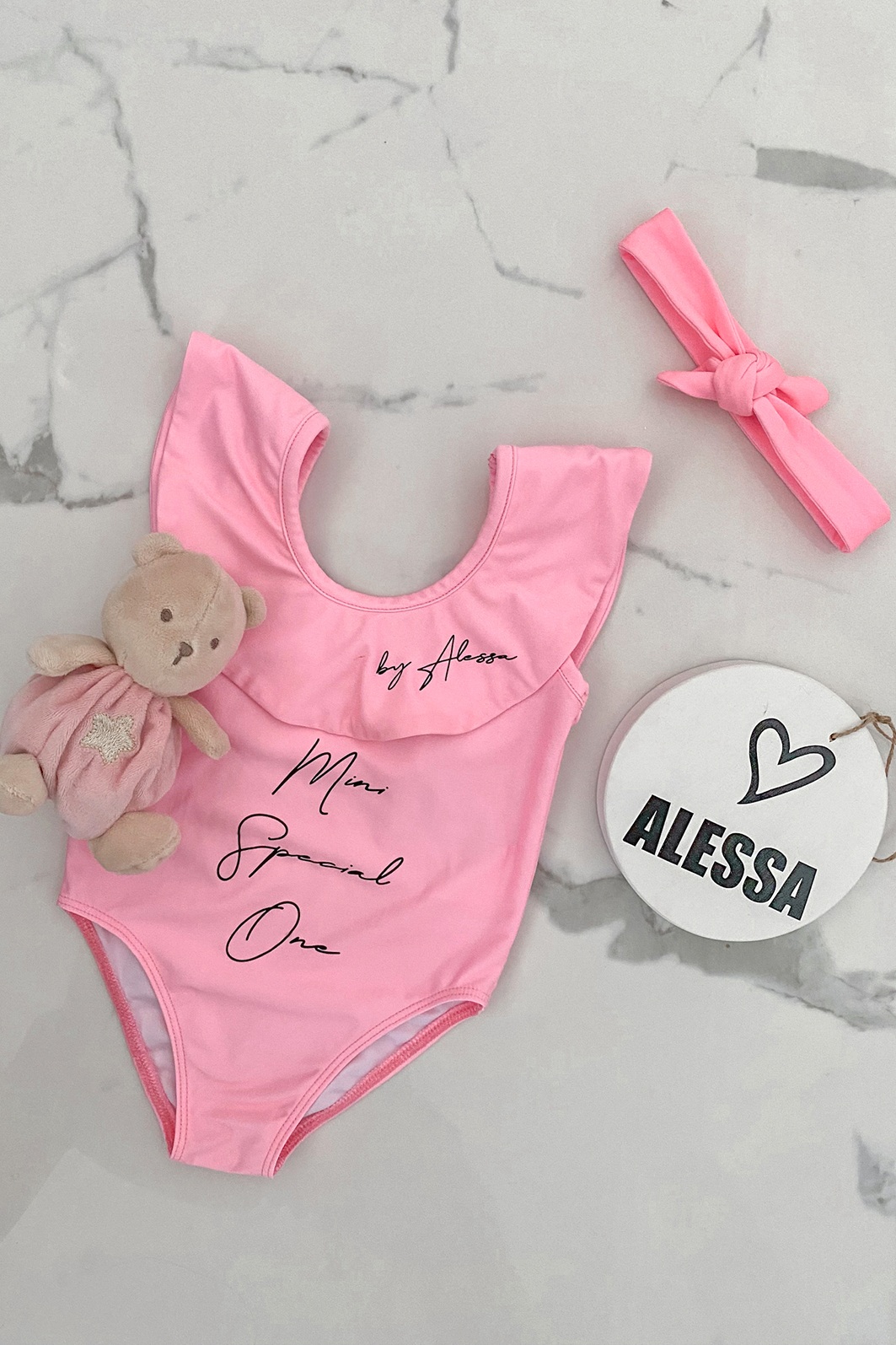 Little Mermaid mini Цял бански - Rose - Изображение 6