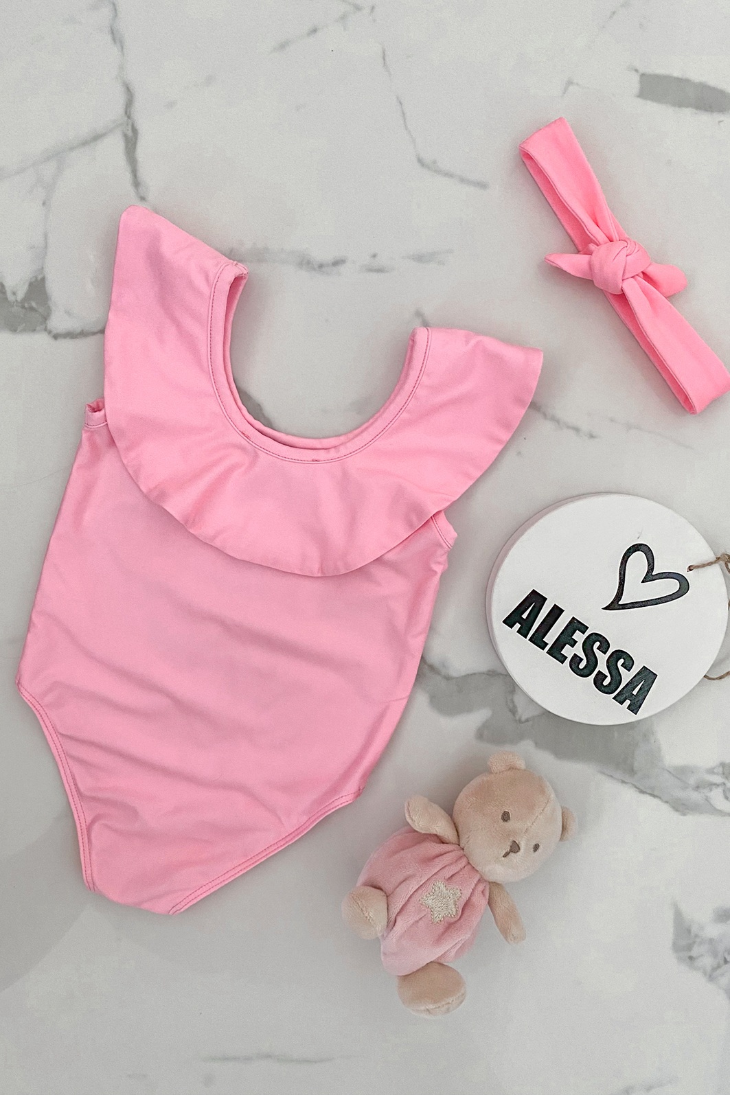 Little Mermaid mini Цял бански - Rose - Изображение 7