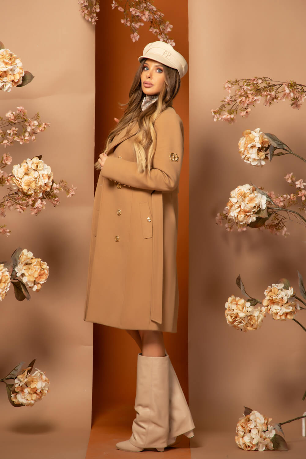 Chic Catch Палто С Вълна - Brown - Изображение 68