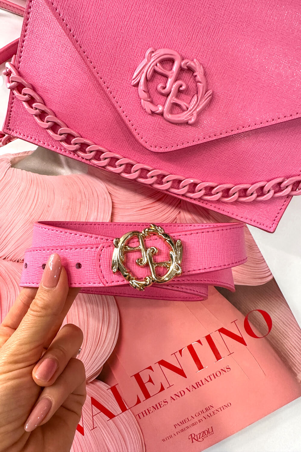 Rococo Logo Чанта - Candy Pink - Изображение 12