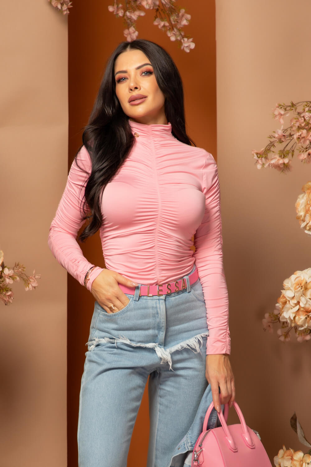Glance Stealer Блуза-Поло - Light Pink - Изображение 10