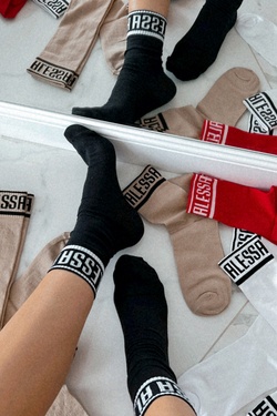 Don't Be Shy Alessa Чорапи Средна Дължина - Черни