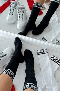 Don't Be Shy Alessa Чорапи 3/4 - Черни