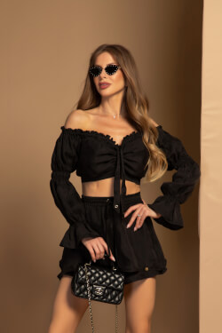 Urban Oasis Кроп-Топ - Black