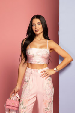 Test My Limits Кроп-Топ - A Touch of Romance - Pink