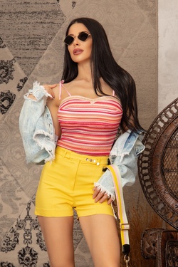 Exist Loudly Къс панталон - Жълт