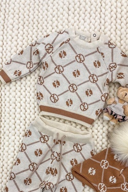 Alessa mini Religion Блуза от плетиво - крем