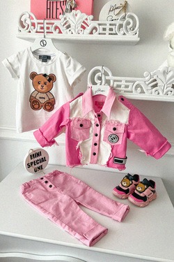 Spring Mood Mini Дълъг Панталон - Пудра