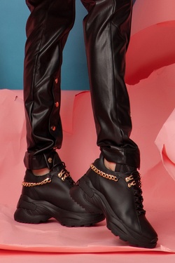 Ask about me Sneakers - Златен Синджир