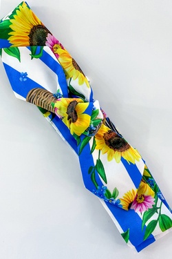 Keep on shining лента за коса - синьо