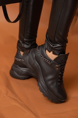 Ask about me Sneakers - Тъмен Никел Синджир