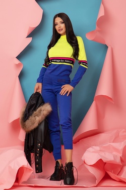 Heaven-like Панталон От Плетиво - Royal Blue