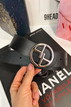 Alessa logo черен колан - никел тока