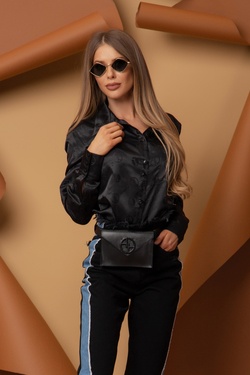 Logo addict Риза - Черна