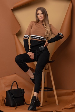 Heaven-like Панталон От Плетиво - Черен