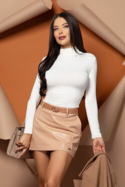 Chic Magnet Блуза-Поло - Ecru