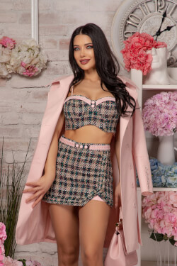 Wild Beauty Пола-Панталон От Букле - Green/Pink