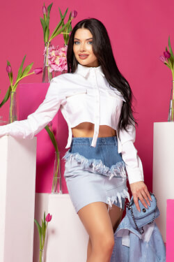 Envy Enigma Mini Чанта - Blue denim