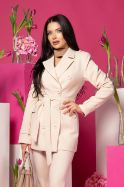 Whispered Elegance Тренч - Soft Beige