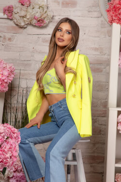 Make It Yours Блейзър - Neon Yellow