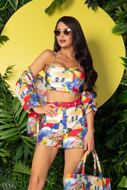 Paradise in Positano Къс Панталон