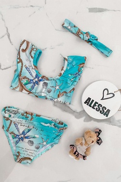 All I Want Is A Yacht mini Лента за глава - Aqua