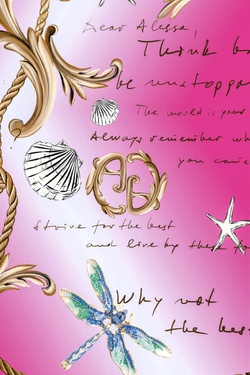 All I Want Is A Yacht Хавлия - Pink print