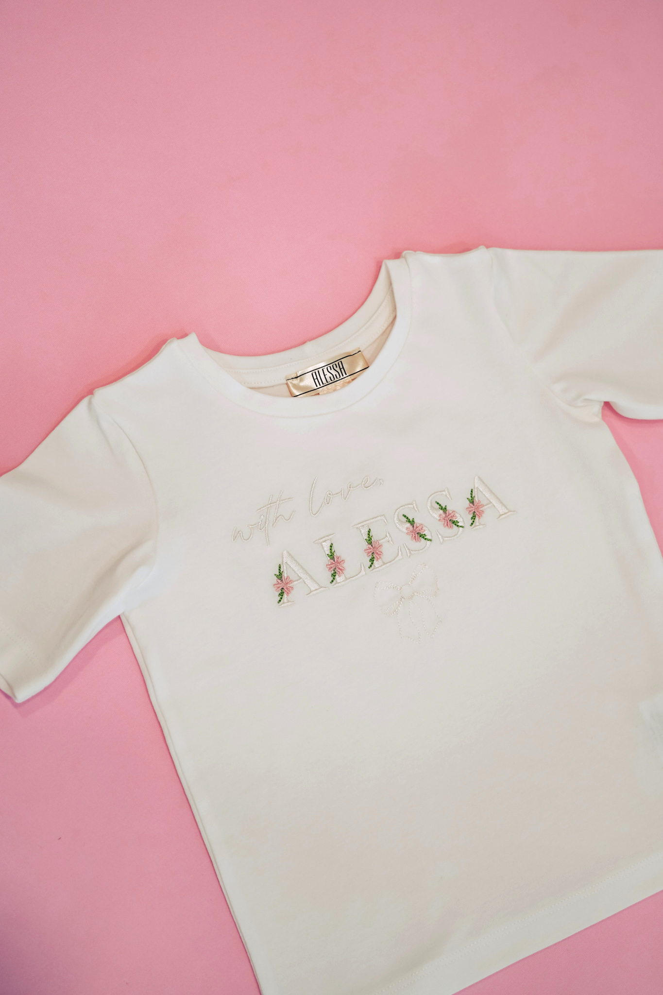 Spring Bloom Mini T-Shirt от Памук - Ecru - Изображение 4