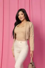 Reason To Grow Жилетка От Плетиво - Nude - Изображение 11