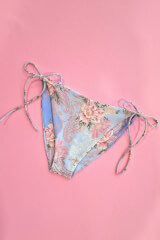 A Touch of Romance Бански Бикини С Ниска Талия и Връзки - Vista Blue - Изображение 2