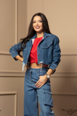 Dressed To Kill яке От Деним - Blue - Изображение 8