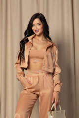 Gentle Beauty Къса Риза - Mocha - Изображение 10