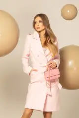 Cashmere Cloud Палто - Pink - Изображение 17