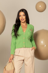 Wool & Wonder Жилетка От Вълна - Green - Изображение 9