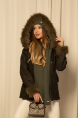 Winter Whisper Шал От Плетиво - Military - Изображение 9