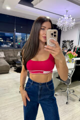 Body like summer кроп-топ - малина - Изображение 3